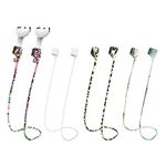 MULTAICH Magnetic Anti-Lost Lanyard for AirPods Earphone,Colorful Soft Silicone Sports Straps, Neck Rope Cord