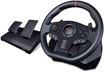 PXN PC Racing Wheel, V900 Universal Usb Car Sim 270/900 degree Race Steering Wheel with Pedals for PS3, PS4, Xbox One, Xbox Series X/S, Switch, Android TV