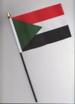 Sudan Hand Flag 25cm