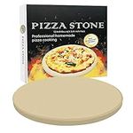 VIKEYHOME Round Pizza Stone, Heavy 