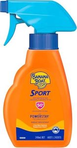 BANANA BOAT Sport Sunscreen Lotion Spray SPF50+ 240ml, UVA/UVB, Non-Greasy, Sweat Resistant, 4-Hour Water Resistant, Made in Australia