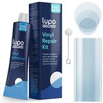 Lupo 12 Piece Heavy Duty Vinyl Repair Kit for Above Ground Swimming Pool Liners, Hot Tubs, Inflatables, Air Beds (Repair Patches, Glue and Application Tool)