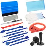 Spanno Vinyl Wrap Tool Kit with Vinyl Squeegee Magnets Holder Vinyl Cutter Edge Trimming Tools for Window Tint Car Flim Installation…