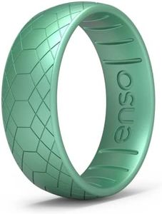 Enso Rings Etched Legend Silicone Ring - Ultra Comfortable, Breathable, and Safe Wedding Ring - Medusa Snake, 14