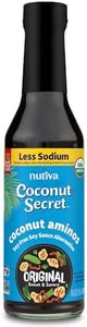 Coconut Secret Coconut Aminos - 8 fl oz - Low Sodium Soy Sauce Alternative, Low-Glycemic - Organic, Vegan, Non-GMO, Gluten-Free, Kosher - Keto, Paleo, Whole 30 - 48 Servings