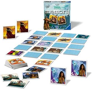 Ravensburger 20700 Raya & The Last Dragon-Mini Memory Game for Kids Age 3 Years and up