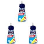 Finish | Finish Dishwasher Rinse & Shine Aid | Lemon| 400ml | For Drier Glasses and Spot Prevention (Pack of 3)