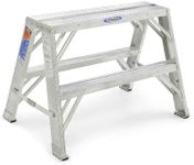 Werner TW372-30 300-Pound Duty Rating Aluminum Twin Stepladder and Portable Work Stand, 2-Foot