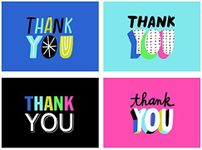 Hallmark Thank You Cards Assortment, Colorful Thanks (48 Cards with Envelopes) for Graduation, Birthday, Bridal Showers and More