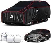 Tozaroa Hail Protector Car Cover for Minivan(Length:200"-206"),Waterproof All-Weather Outdoor Anti Hail Thick Multi-Layered EVA with Sun Visor&Storage Bag for Odyssey Sienna Caravan Pacifica etc