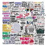 50 PCS Sarcastic Stickers,Funny Stickers for Adults,Snarky, Humorous Quotes Stickers for Water Bottle,Laptop,Phone,Hard Hat,Bumper,Gifts for Adult