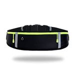 MODINITY Waist Bag for Men & Women Water Resistant Running Waist Pack, Running Belt with Large Capacity, Sweat-Proof Adjustable Elastic Strap and Headphone Hole, Ideal for All Mobile Phones