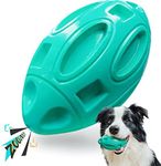 EASTBLUE Squeaky Dog Toys for Aggressive Chewers: Rubber Interactive Puppy Ball with Squeaker,Almost Indestructible Tough Durable Pet Chew Toys for Medium and Large Breed