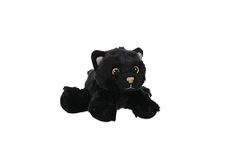 Wild Republic Black Cat Stuffed Animal, Plush Toy, Gifts for Kids, Hug'Ems 7 Inches