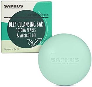 SAPHUS Face Wash Bar, Facial Cleansing Bars Balancing Face Soap Cleanser with Amino Acids & Jojoba Oil for Gentle Exfoliation for Oily Skin, Soap Free, Sulfate Free, Zero Waste