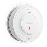 X-Sense Wireless Interlinked Smoke Alarm Detector with Sealed 10-Year Battery, Interconnected Fire Alarm Conforms to EN 14604 Standard, Link+, SD19-W, 1-Pack