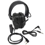 HYS Noise Cancelling Headphones, Wired Over Ear Headphones Slim Active Noise Reduction Ear Muffs Earphone for Kenwood Baofeng BF-888S UV-5R Retevis H-777 RT22 WOUXUN KG-699 KG-689 Walkie Talkie