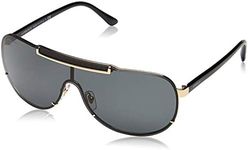 Versace Men's Sonnenbrille VE2140100287-40 Sunglasses, Black (Schwarz), 140