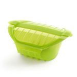 Lekue 3407600V09U004 Ogya Microwavable Pot, X-Large, 4 Cups, Green