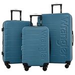 Wrangler Maverick 3 Piece Luggage Set, Blue Heaven, Maverick 3 Piece Luggage Set