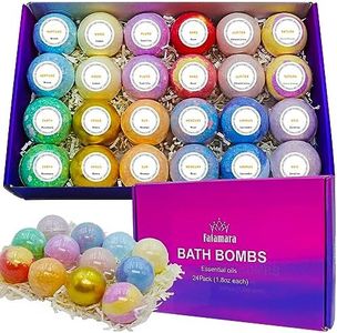24 piezas Bombas de Baño，Bolas de baño ecológicas con ingredientes naturales para ella/él/la novia/esposa por su cumpleaños y Pascua