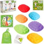 Hapinest Turtle Balance Stepping Stones for Kids, Obstacle Course Coordination Game for Kids & Family, Indoor Outdoor Sensory Play Equipment Toys Toddler Stepping Stones Ages 3 4 5 6 7 8 Years and Up