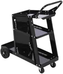 Welding Cart, 220 lbs Welder Cart with Wheels, 3-Tier Welding Carts for TIG MIG Welder and Plasma Cutter