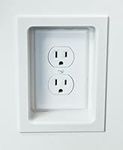 FastCap Electrical Trim Ring Cover for single outlets in white