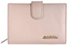 HIDE & SKIN Genuine Leather Diana Wallet for Women (Beige)