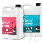 NASUBI Clear Epoxy Resin 7.6L/2 Gallon Kit, Table Top Epoxy Resin with Pumps, Self-Leveling, Minimal Bubbles, UV Resistant, 2 Part Resin and Hardener for Wood, Countertop, Crafts, Jewelry, DIY Gifts