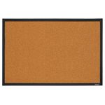 Quartet Cork Board Bulletin Board, 2' x 3' Framed Corkboard, Black Frame, Decorative Hanging Pin Board, Perfect for Home Office Decor, Home School Message Board or Vision Board (MWDB2436-BK)