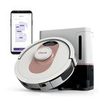 Shark AI Ultra Robot Vacuum with Matrix Clean, Home Mapping, Bagless Self Empty Base, WiFi Connected, White/Rose Gold, RV2512AECA (Canadian Version)