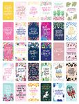 bloom daily planners Encouragement Card Deck - Cute Inspirational Quote Cards - Just Because Cards - Set of Thirty 2" x 3.5" Cards