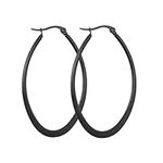 MengPa Hoop Earrings for Women Blac