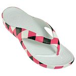 DAWGS Women's Loudmouth Beach Arch Support, Pink/Black Tile, 10 M US