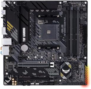 ASUS TUF Gaming B550M-PLUS, AMD B550 (Ryzen AM4) Micro ATX Motherboard (PCIe 4.0, Dual M.2, 10 DrMOS, DDR4 4400, 6, 2.5 Gb Ethernet, HDMI, DP, USB 3.2 Gen 2 Type-A and C, Aura Sync)