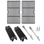 BBQration Replacement Parts Kit for Nexgrill Deluxe 2-Burner 720-0864R 720-0864 720-0864BL 720-0864M, Grill Parts Kit for Megamaster 720-0864MA, Grill Grate for Expert Grill 720-0864T