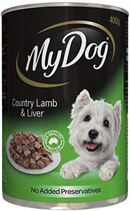 MY DOG Adult Wet Dog Food Country Lamb & Liver 400g Can, 24 Pack