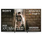 Sony BRAVIA 5 – XR, Mini LED, AI XR Processor, Acoustic Multi-Audio, Dolby Vision/Atmos, IMAX Enhanced, Google TV (2025), Google Cast, Apple AirPlay 2, Eco Dashboard 2 – 55-inch