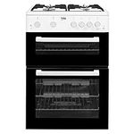 Beko KTG611W 60cm Double Cavity Gas Cooker White