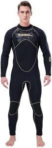 Dizokizo 5mm Wetsuits for Men Neoprene Long Sleeve Full Diving Surfing Suit