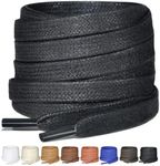 Puzeam 2 Pairs Flat Waxed Cotton Sh