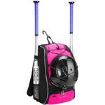 AmazonBasics Baseball Equipment Backpack, Pink