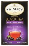 Twinings of London Black Blackcurrant Tea Bags, 20 Count (Pack of 6)