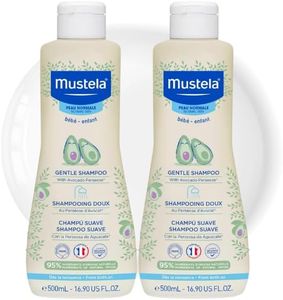 Mustela Gentle Shampoo 500ml – Pack of 2 | Tear-Free Baby Hair & Scalp Cleanser | Gentle, Nourishing & Hypoallergenic for Newborns & Infants