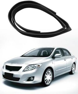 JUWEVAZU Door Window Run Channel Seal Rubber Strip Front Left Door Fit for Toyota Corolla S LE CE Sedan XRS Sport Sedan 2002-2008 Replace 68151-02050 Driver Side