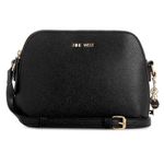 Nine West Women's Cibrina Mini Dome Crossbody Purse, Handbag, Shoulder, Tote, Black, Medium