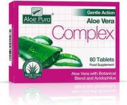 Aloe Pura Gentle Action Aloe Vera Complex 60 Tablets (Pack of 2)