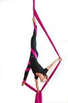 Dasking Premium Aerial Silks Equipment - Safe Deluxe Aerial Kit Aerial Yoga Pink