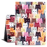 iPad 9.7 inch Case 2018/2017 iPad Air Case, Gofupa Premium Leather Folio Case Cover and Multiple Viewing Angles Stand for Apple iPad 6th / 5th Gen iPad Air 2/ iPad Air(Color Cat)